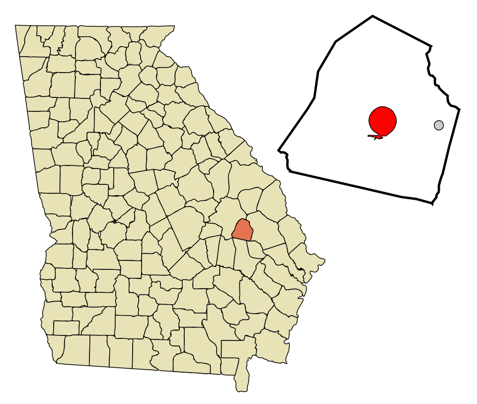 Map of Metter