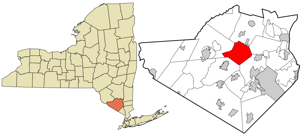 Locator map of Hamptonburgh
