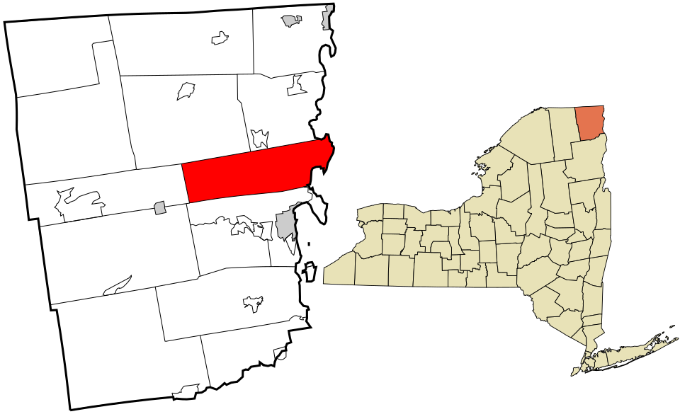 Locator map of Beekmantown