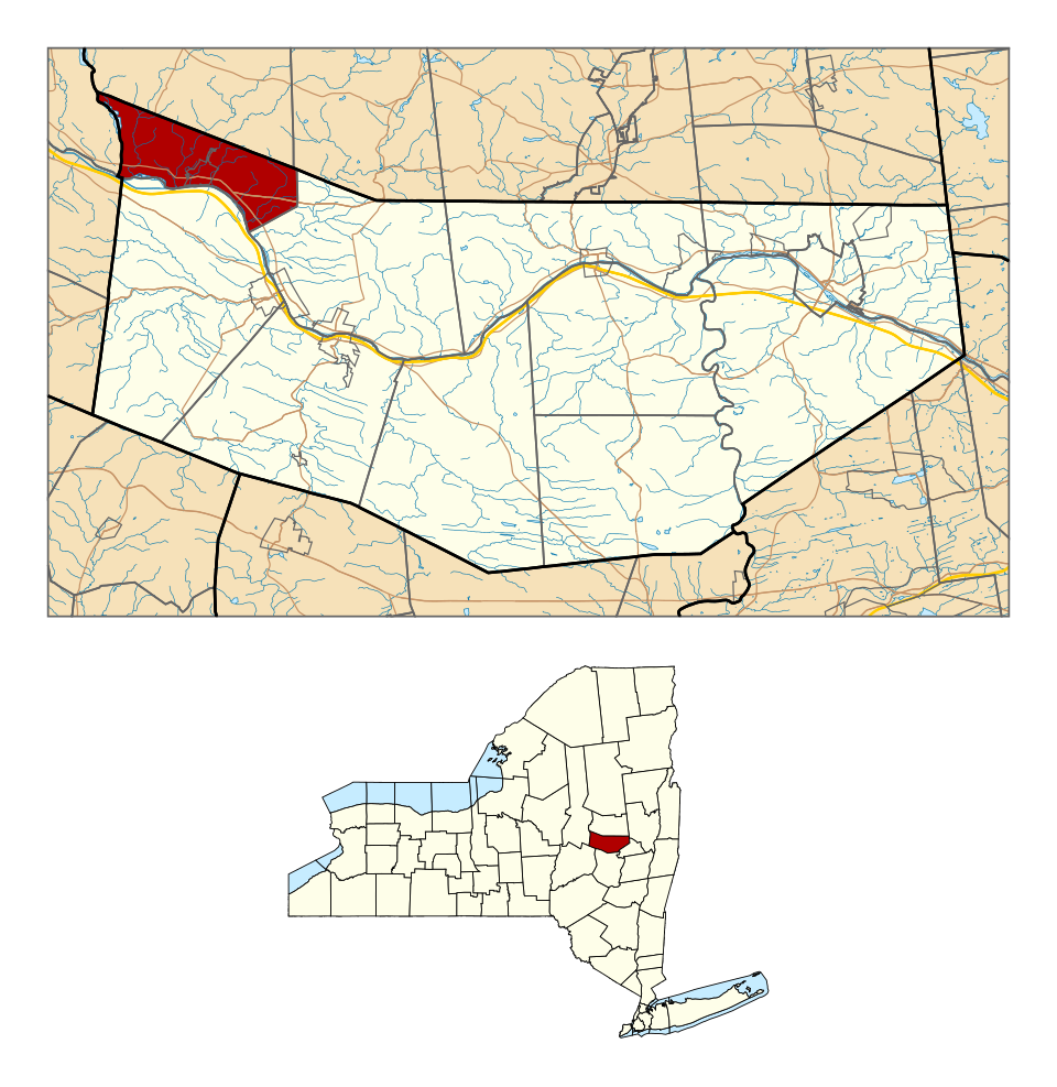 Locator map of St. Johnsville