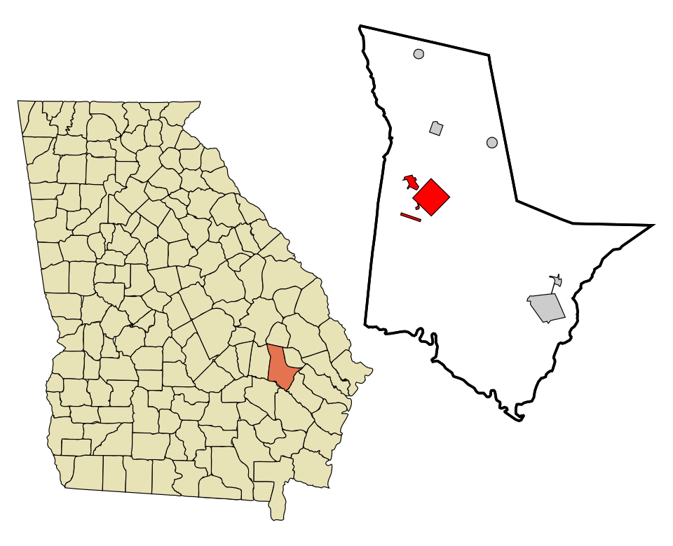 Locator map of Reidsville