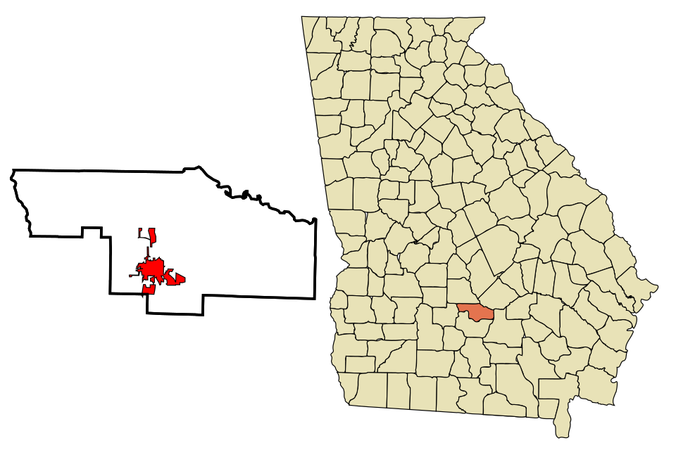 Locator map of Fitzgerald