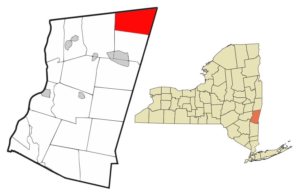 Locator map of New Lebanon