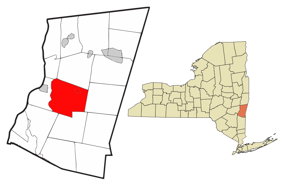 Locator map of Claverack