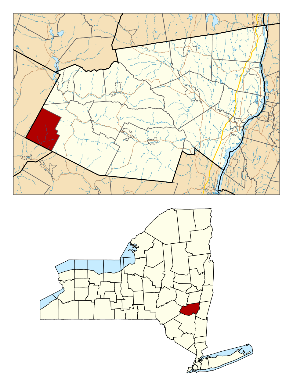 Locator map of Halcott