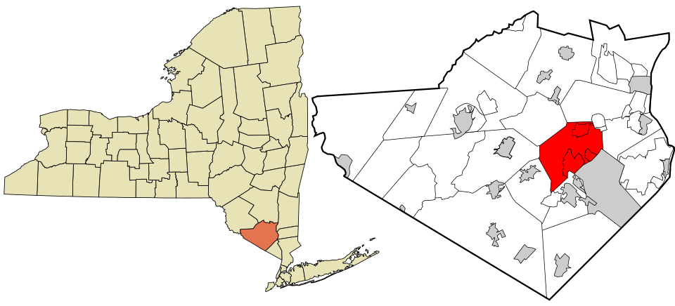 Locator map of Blooming Grove