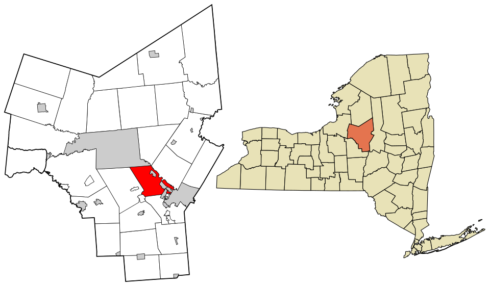 Locator map of Whitestown