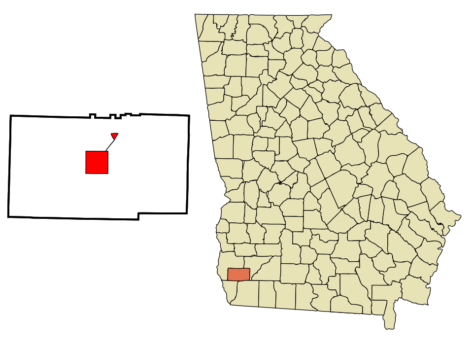 Locator map of Colquitt