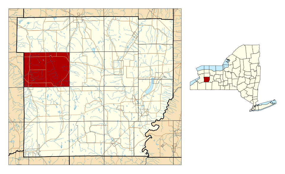 Locator map of Sheldon