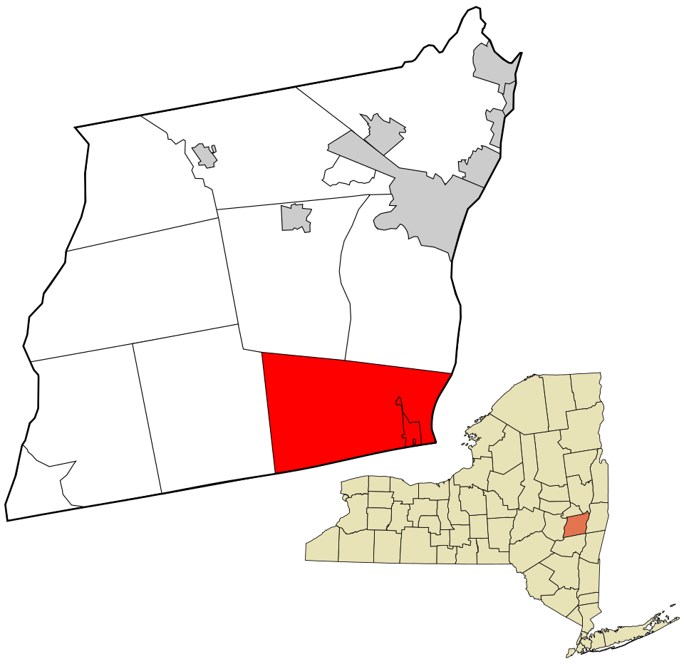 Locator map of Coeymans