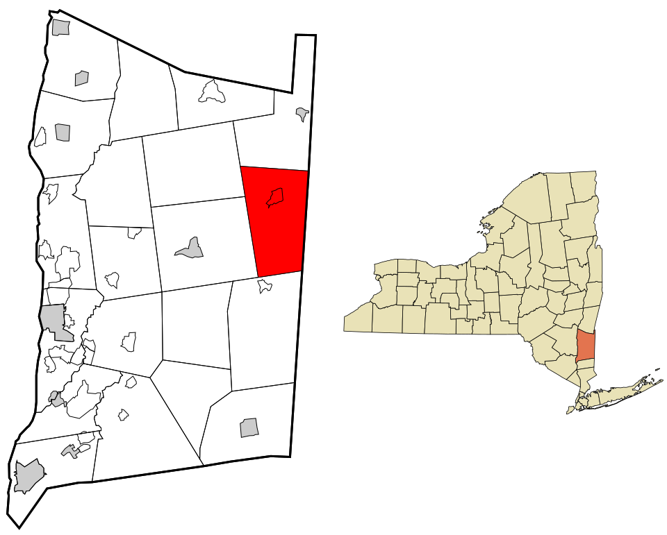 Locator map of Amenia
