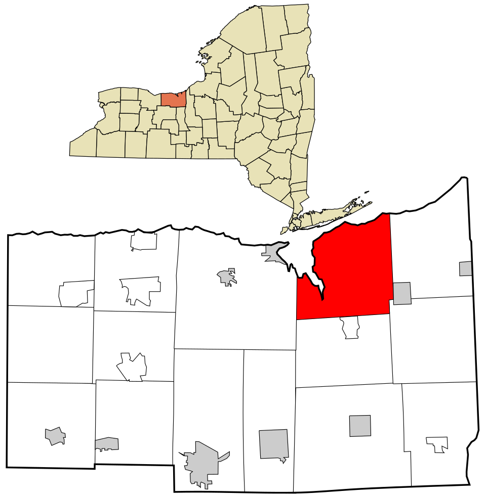 Locator map of Huron