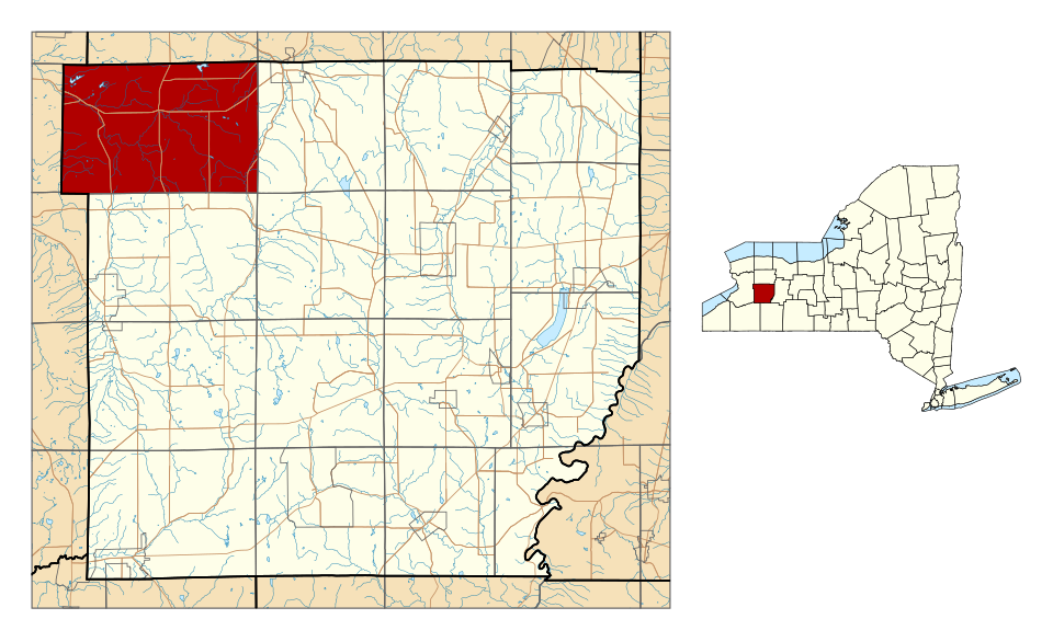 Locator map of Bennington