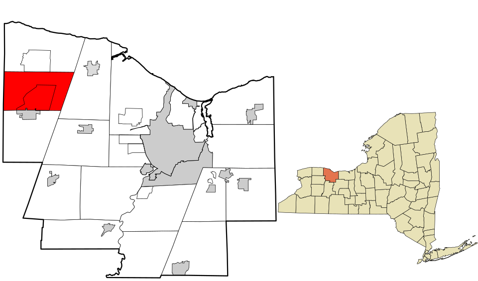 Locator map of Clarkson