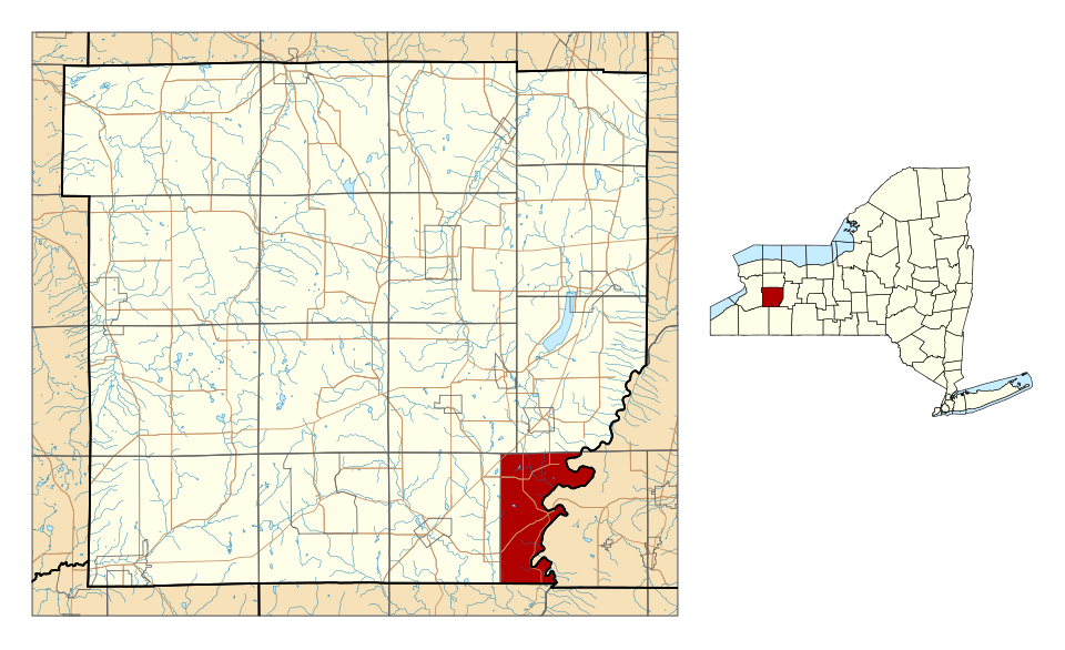 Locator map of Genesee Falls