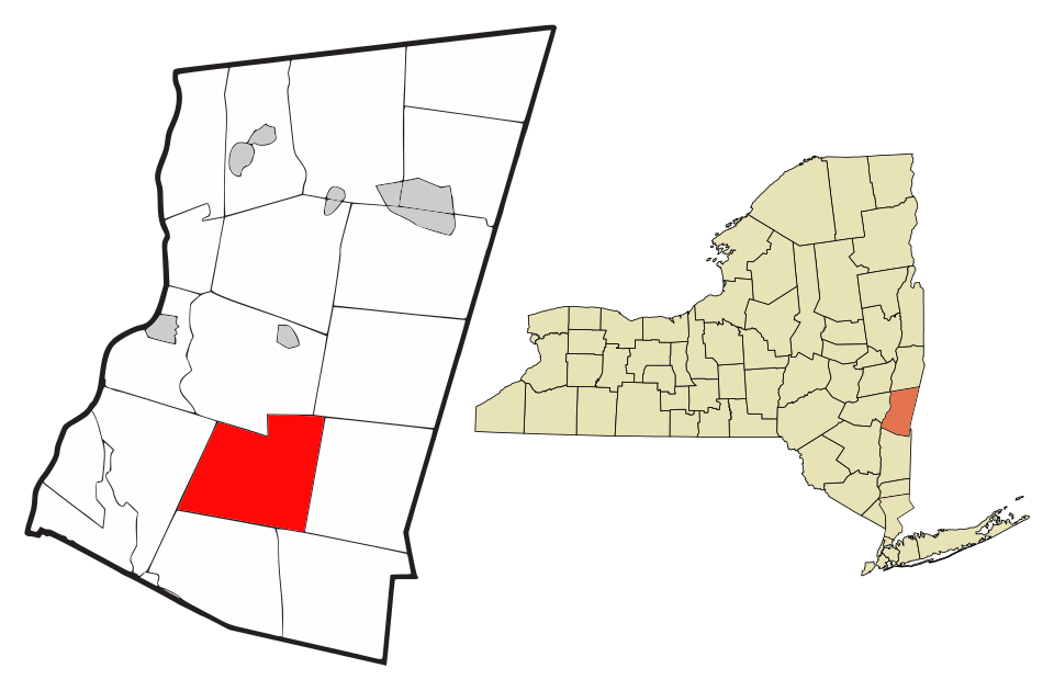 Locator map of Taghkanic