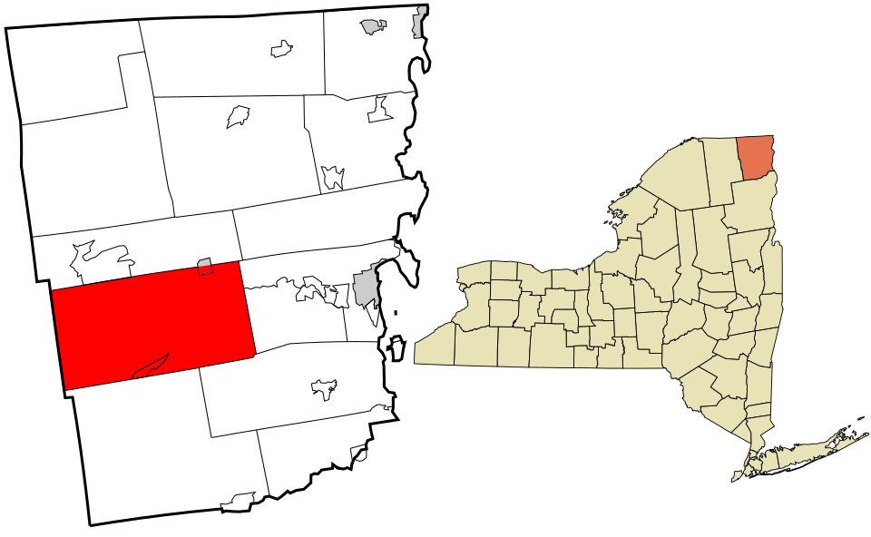Locator map of Saranac
