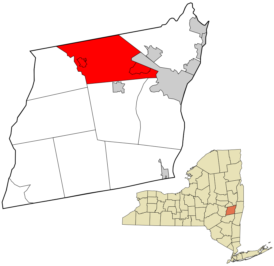 Locator map of Guilderland