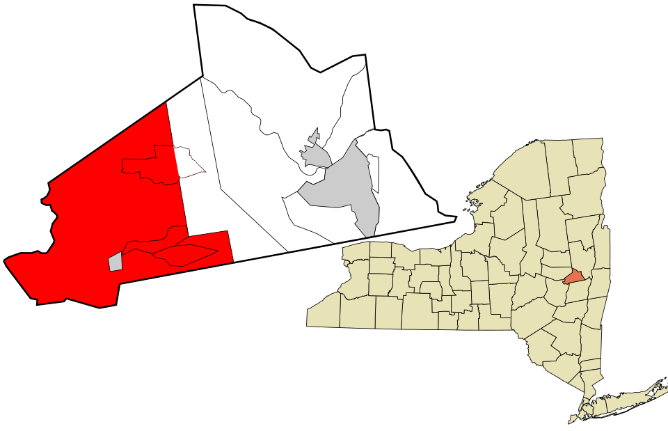 Locator map of Duanesburg