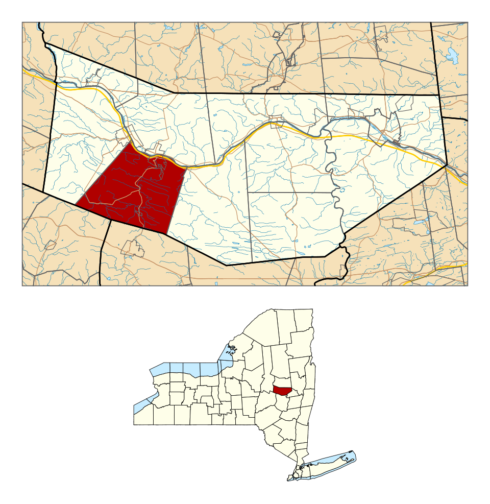 Locator map of Canajoharie