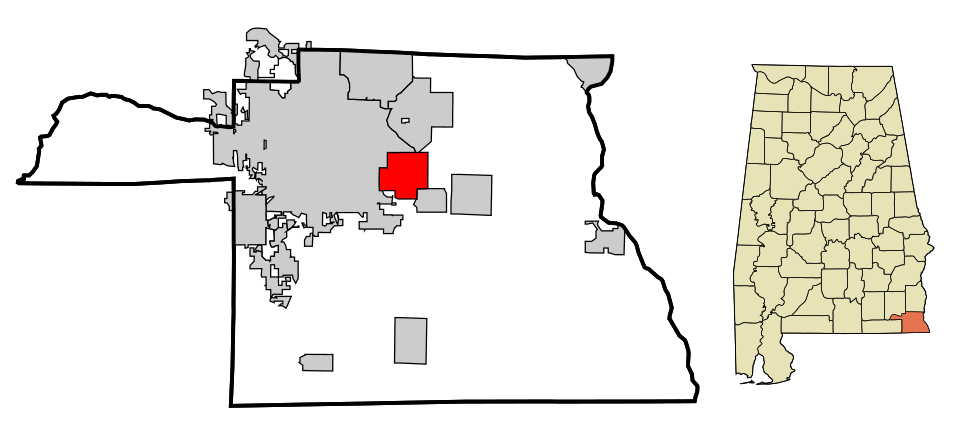 Locator map of Cowarts