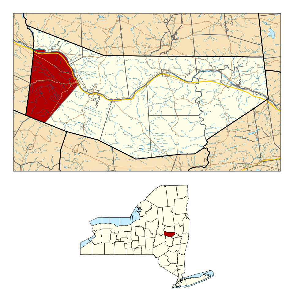 Locator map of Minden