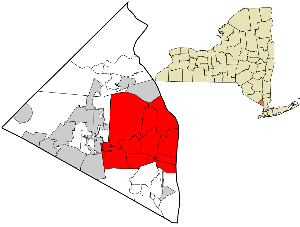 Locator map of Clarkstown