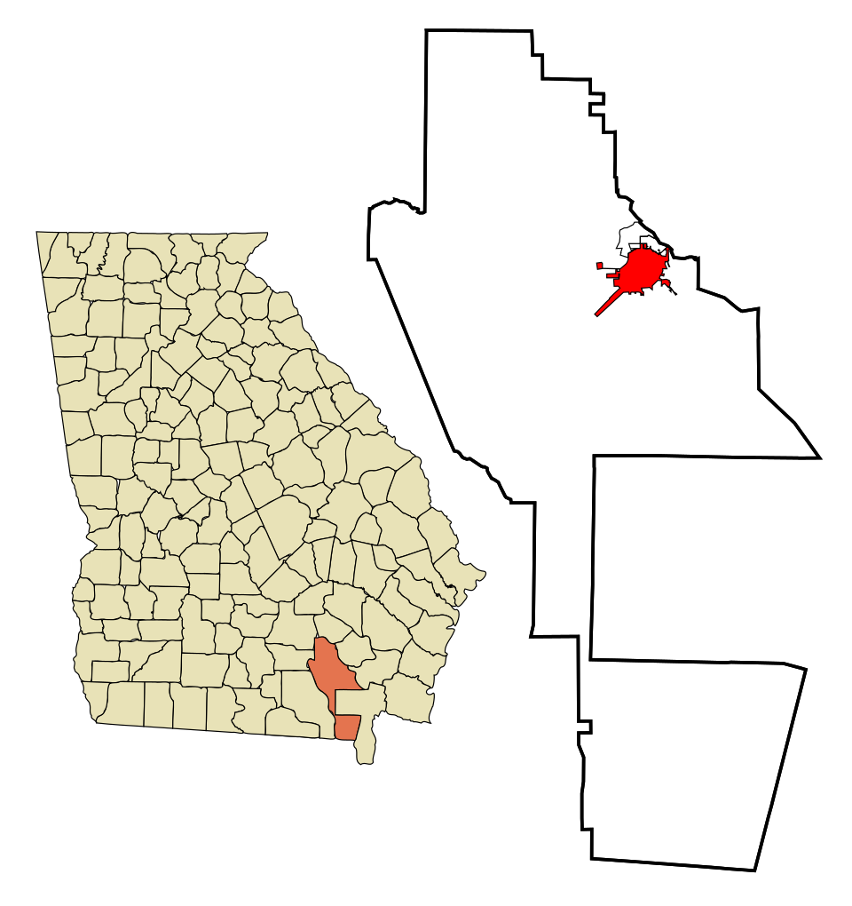 Map of Waycross