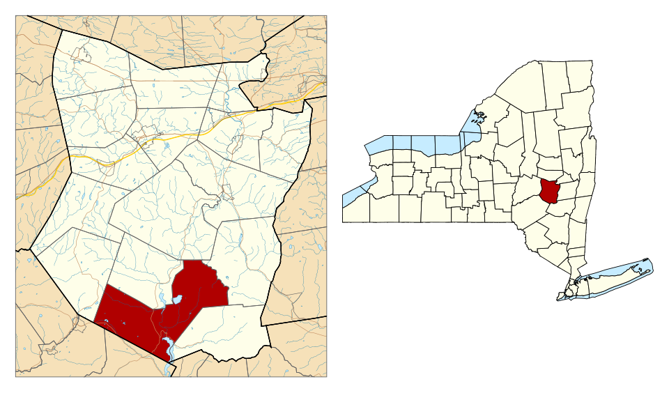 Locator map of Gilboa