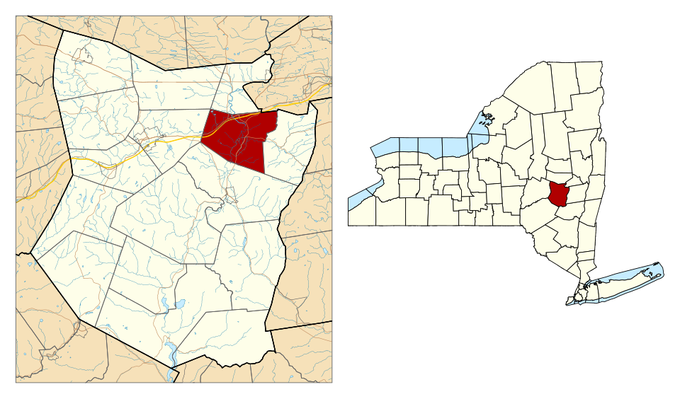 Locator map of Schoharie