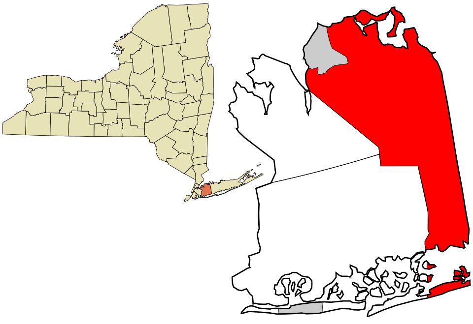Locator map of Oyster Bay