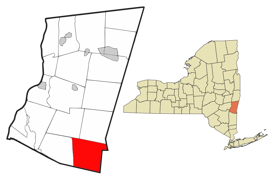 Locator map of Ancram