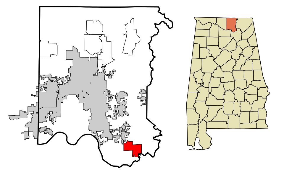 Locator map of New Hope