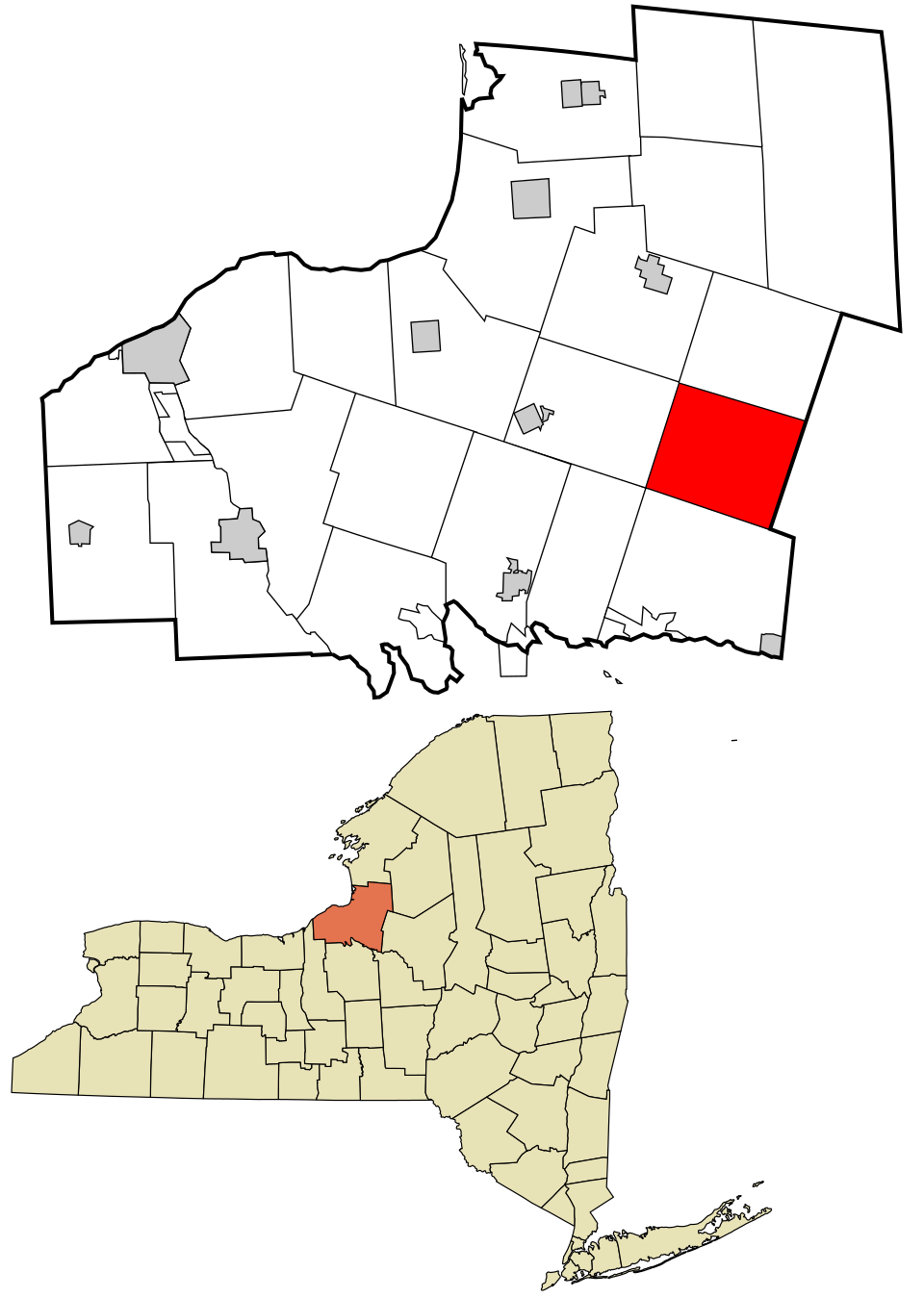 Locator map of Amboy