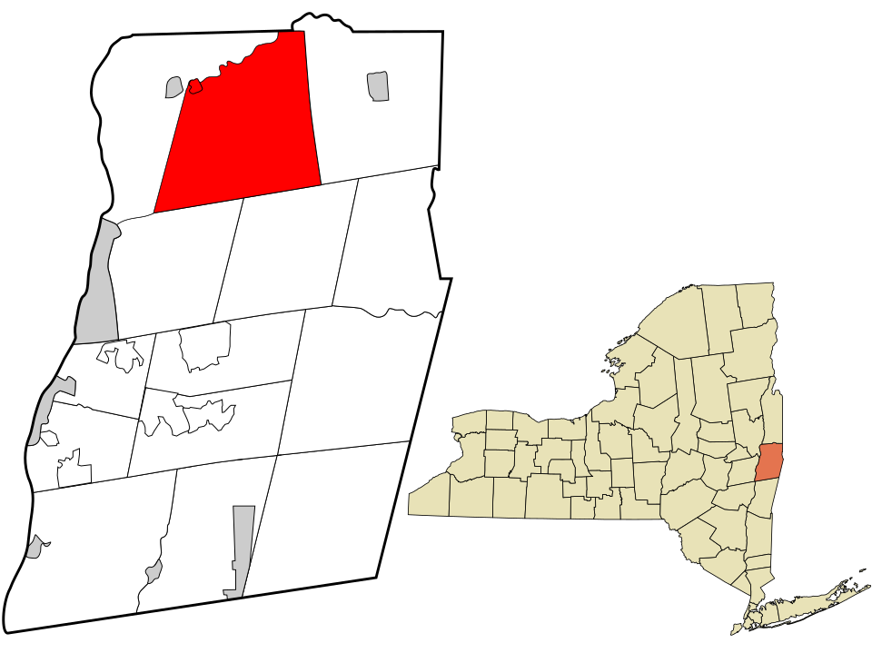 Locator map of Pittstown