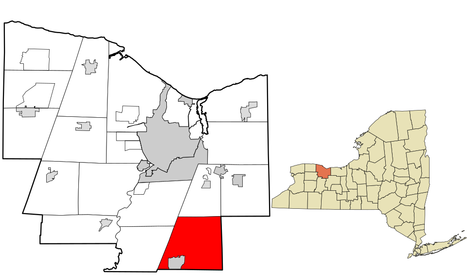 Locator map of Mendon