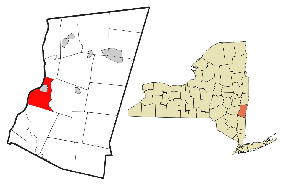 Locator map of Greenport