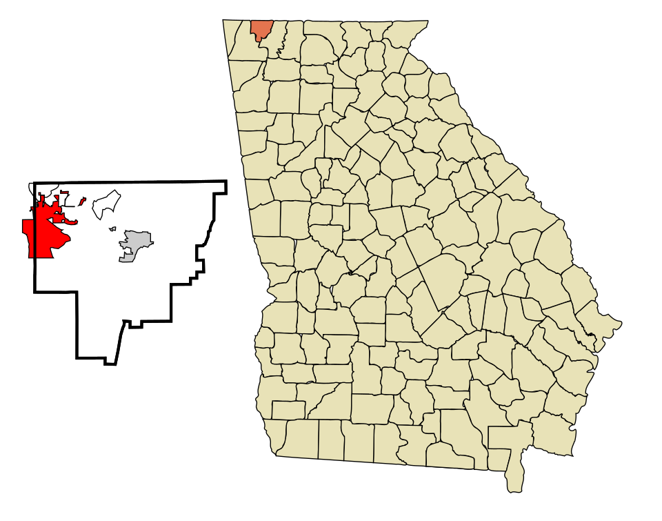 Map of Fort Oglethorpe