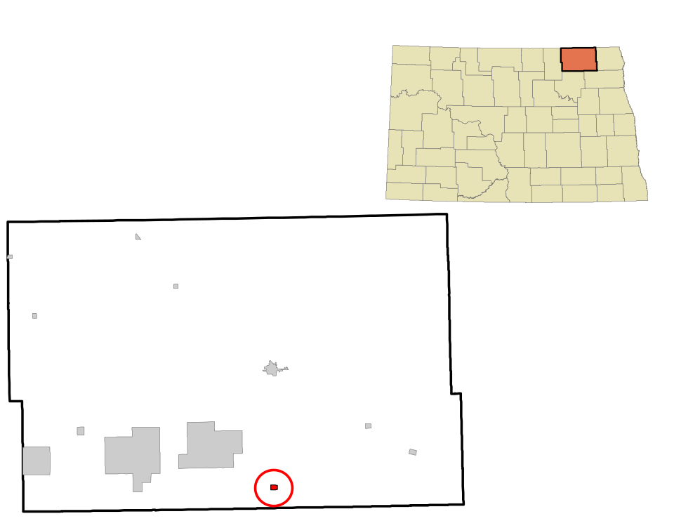 Locator map of Nekoma