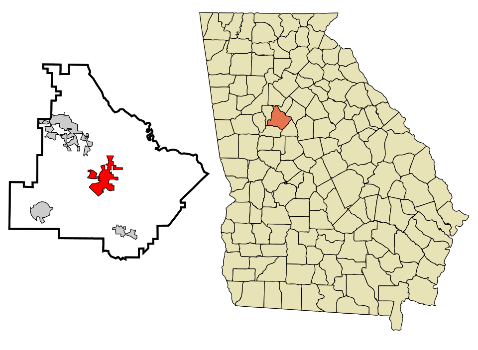 Locator map of McDonough