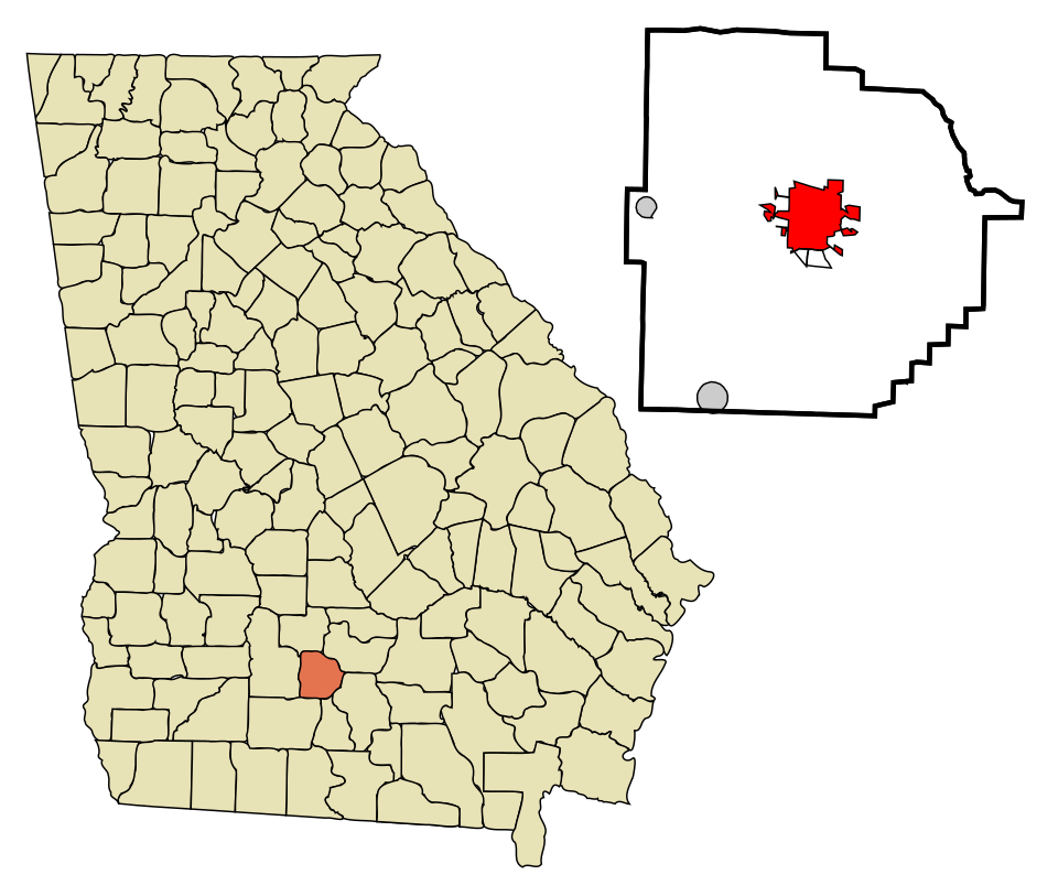 Map of Tifton