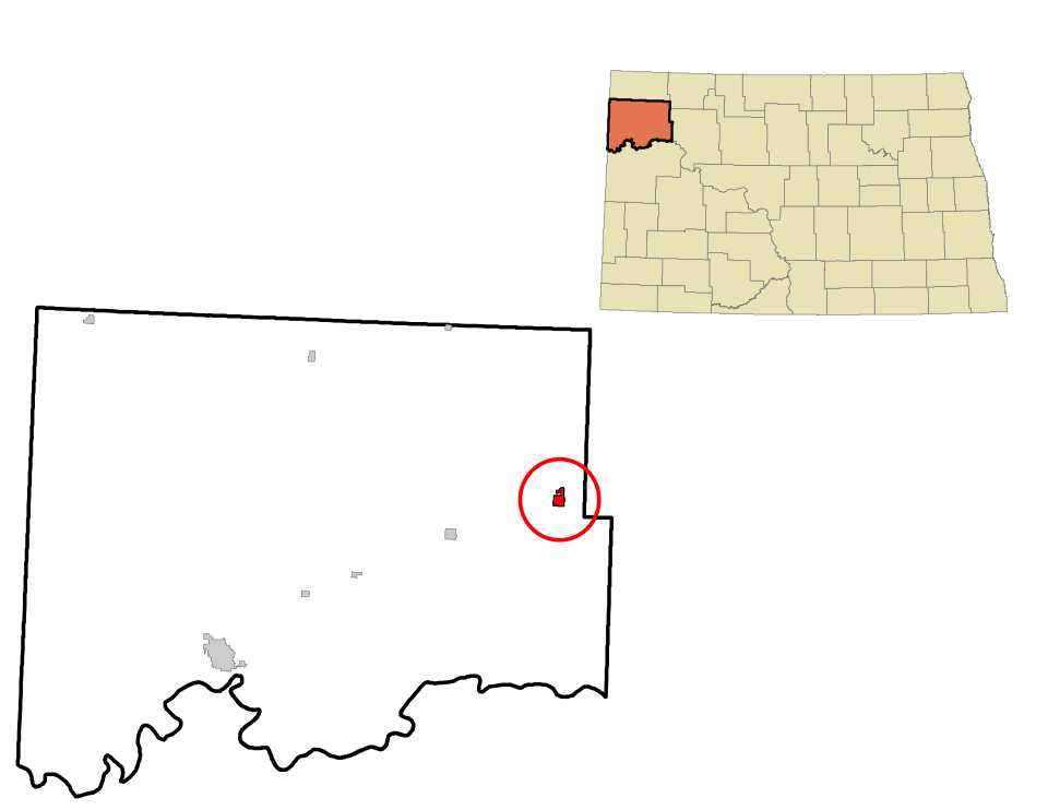 Locator map of Tioga