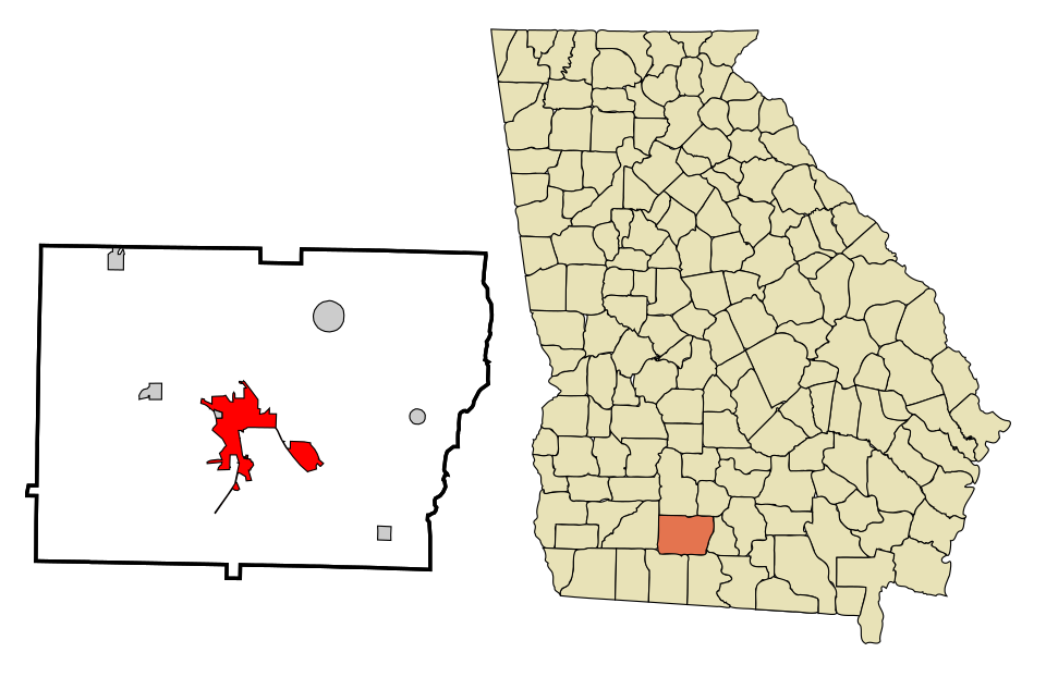 Locator map of Moultrie