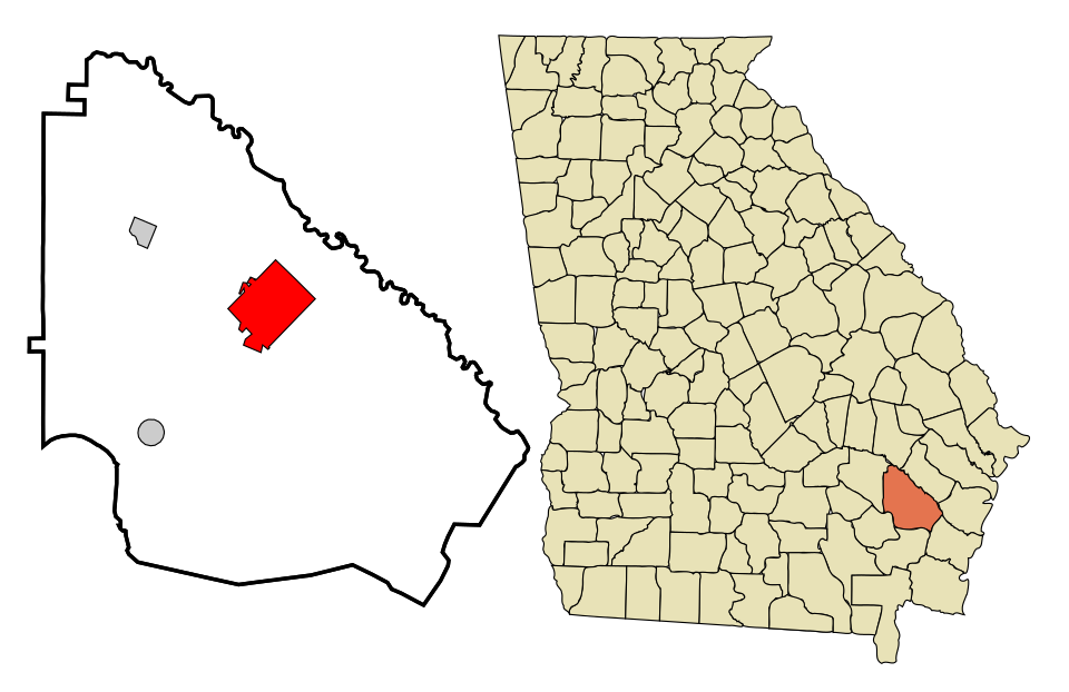 Locator map of Jesup