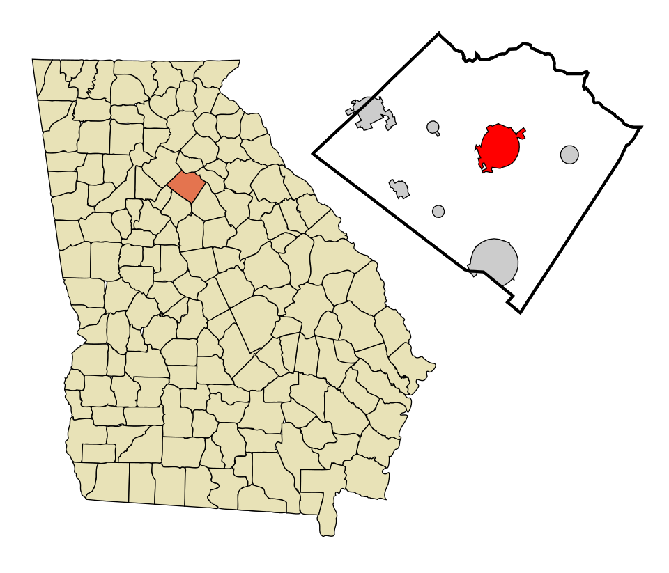 Locator map of Monroe