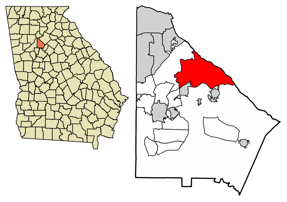 Locator map of Tucker