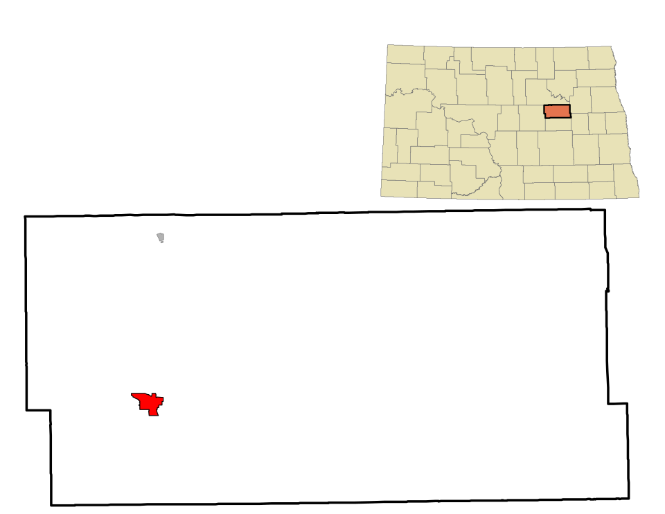 Locator map of New Rockford