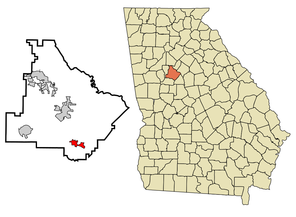 Locator map of Locust Grove