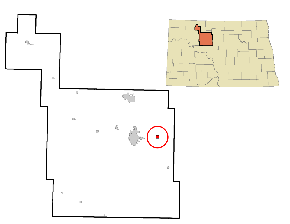 Locator map of Surrey