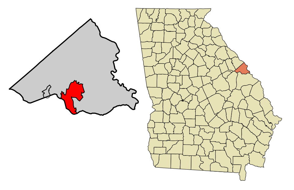 Map of Hephzibah